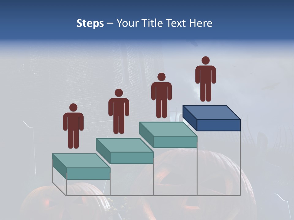 Black Evening Graveyard PowerPoint Template