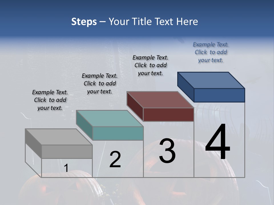 Black Evening Graveyard PowerPoint Template