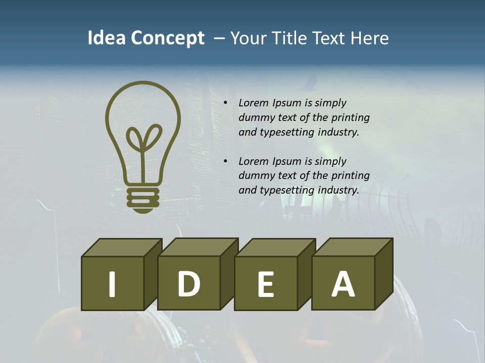 Moon Halloween Midnight PowerPoint Template
