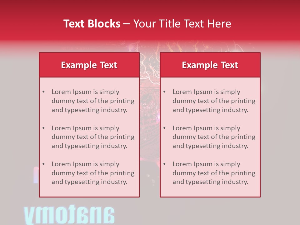 Transparent Texture Creative PowerPoint Template