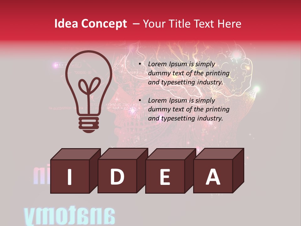 Transparent Texture Creative PowerPoint Template