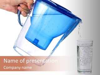 Jug Contemporary Hand PowerPoint Template
