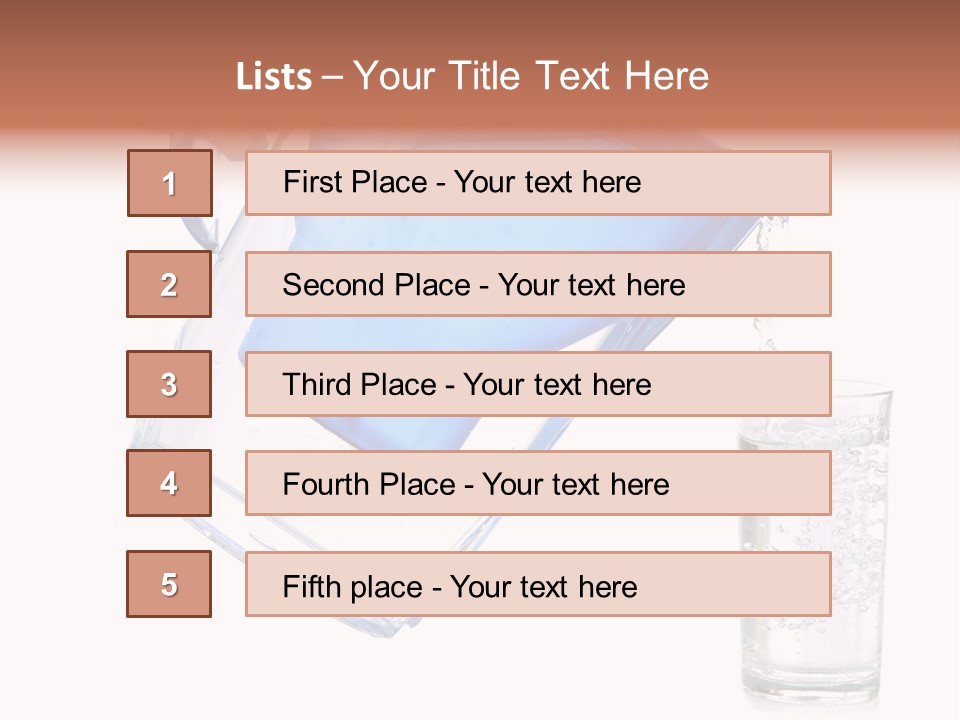 Jug Contemporary Hand PowerPoint Template