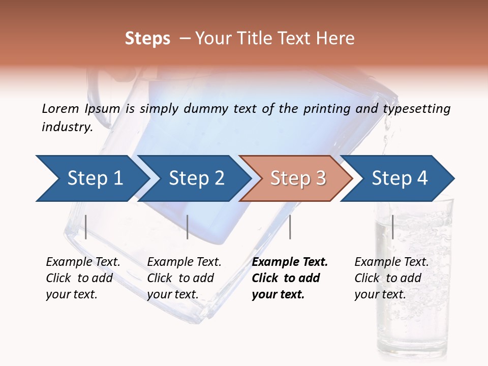 Jug Contemporary Hand PowerPoint Template