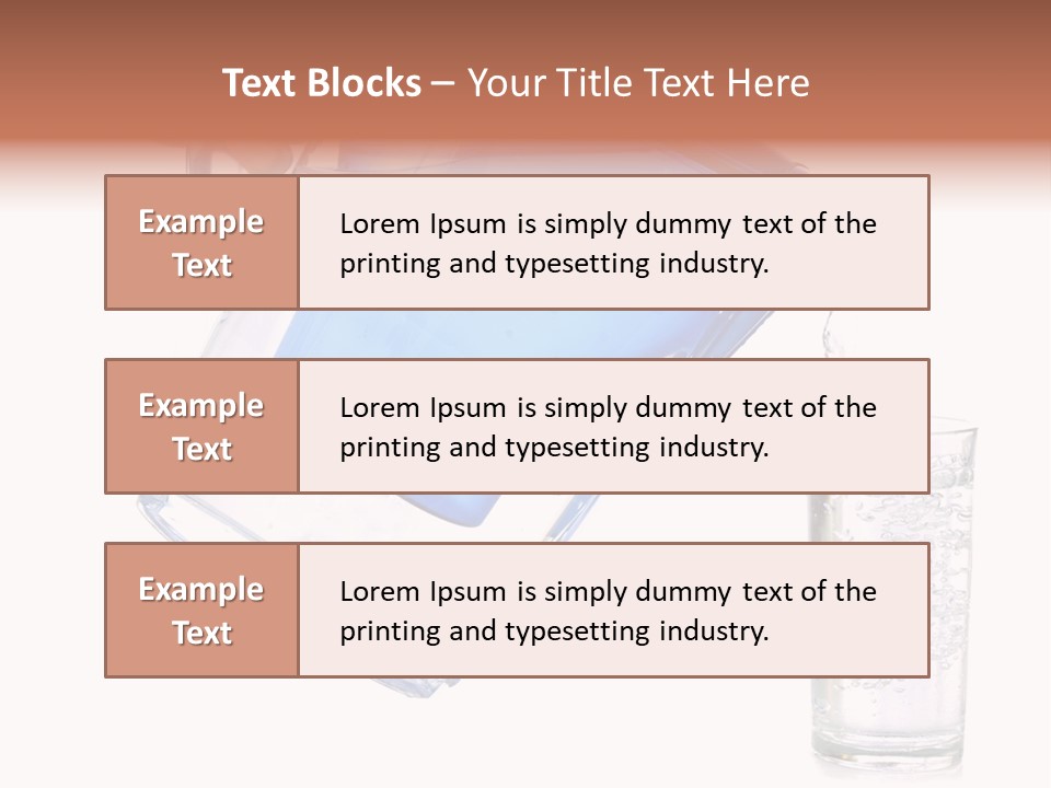 Jug Contemporary Hand PowerPoint Template