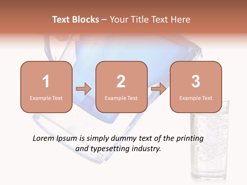 Jug Contemporary Hand PowerPoint Template
