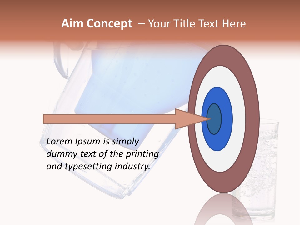 Jug Contemporary Hand PowerPoint Template