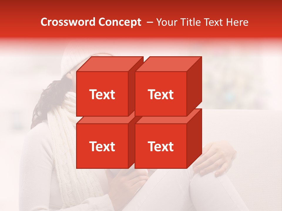 Gift Smile Caucasian PowerPoint Template