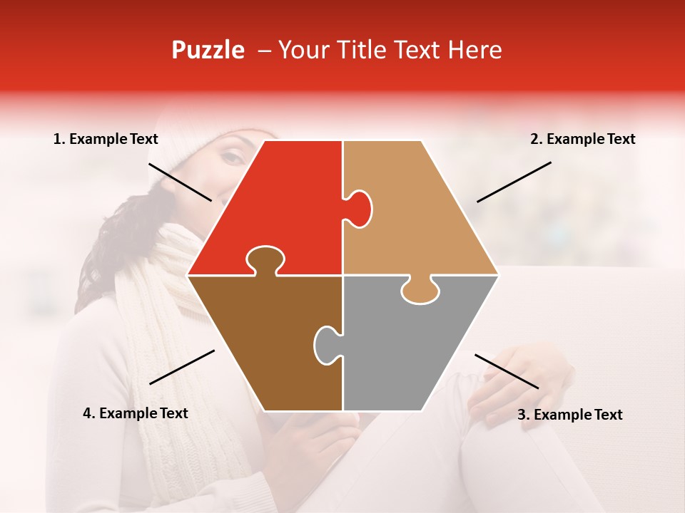 Gift Smile Caucasian PowerPoint Template