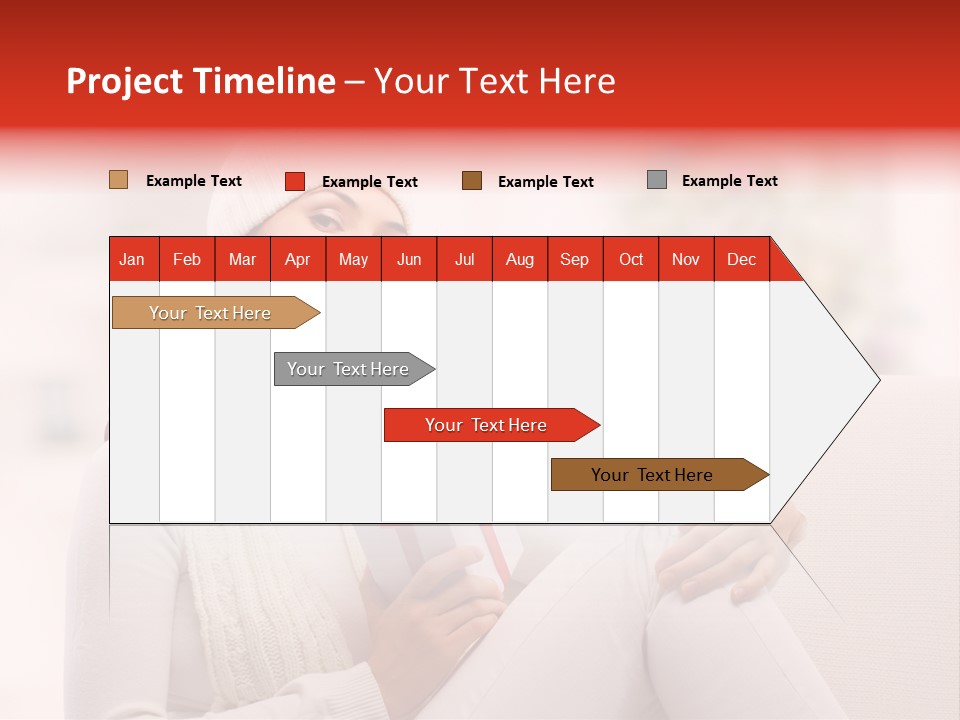 Gift Smile Caucasian PowerPoint Template