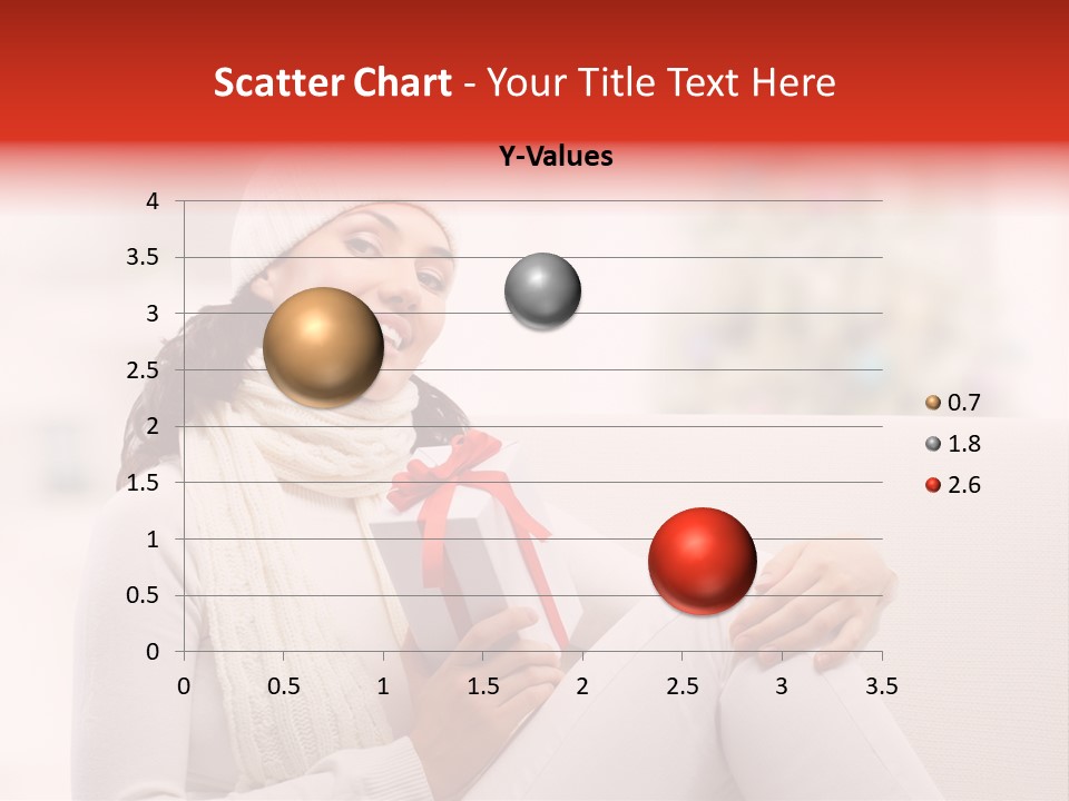 Gift Smile Caucasian PowerPoint Template