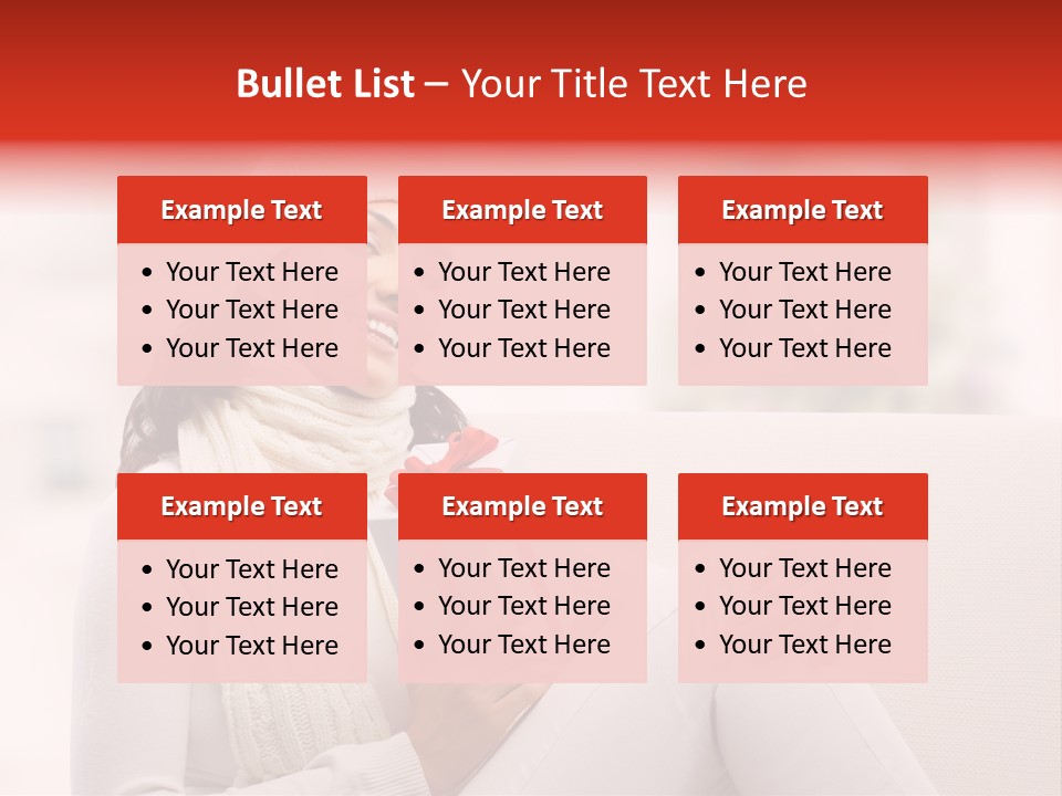 Gift Smile Caucasian PowerPoint Template