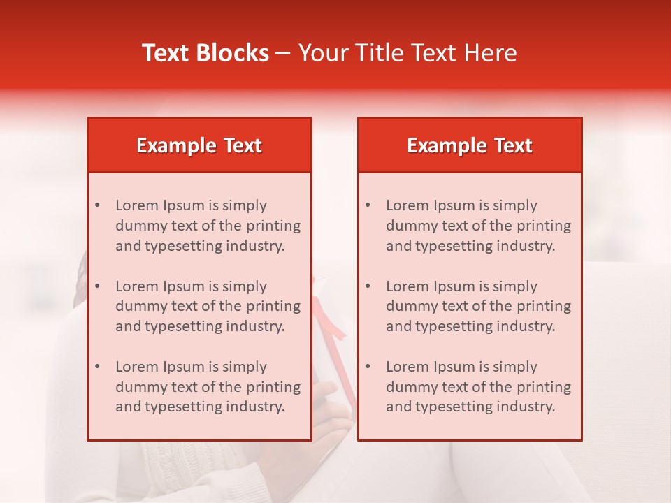 Gift Smile Caucasian PowerPoint Template