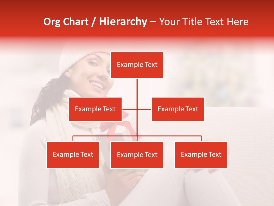 Gift Smile Caucasian PowerPoint Template