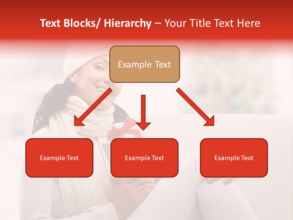 Gift Smile Caucasian PowerPoint Template