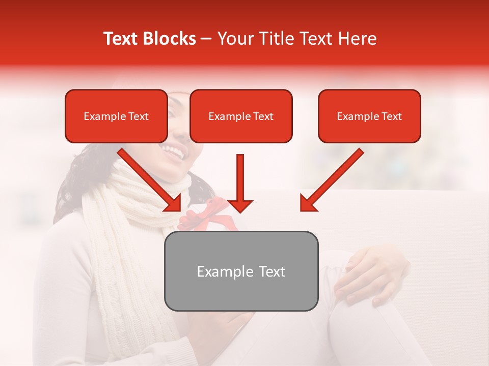 Gift Smile Caucasian PowerPoint Template
