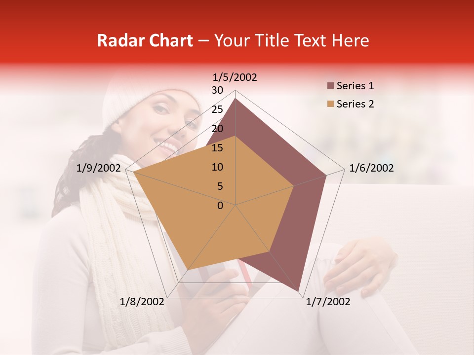 Gift Smile Caucasian PowerPoint Template