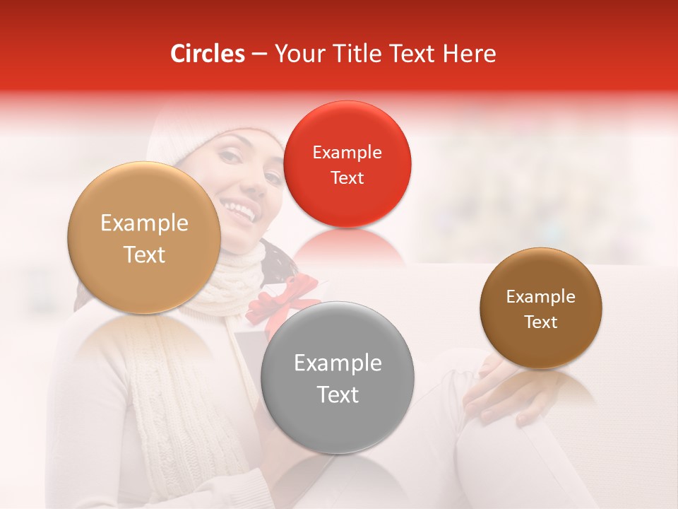 Gift Smile Caucasian PowerPoint Template