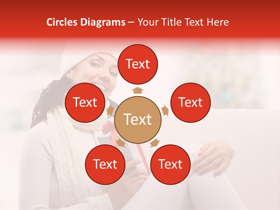 Gift Smile Caucasian PowerPoint Template