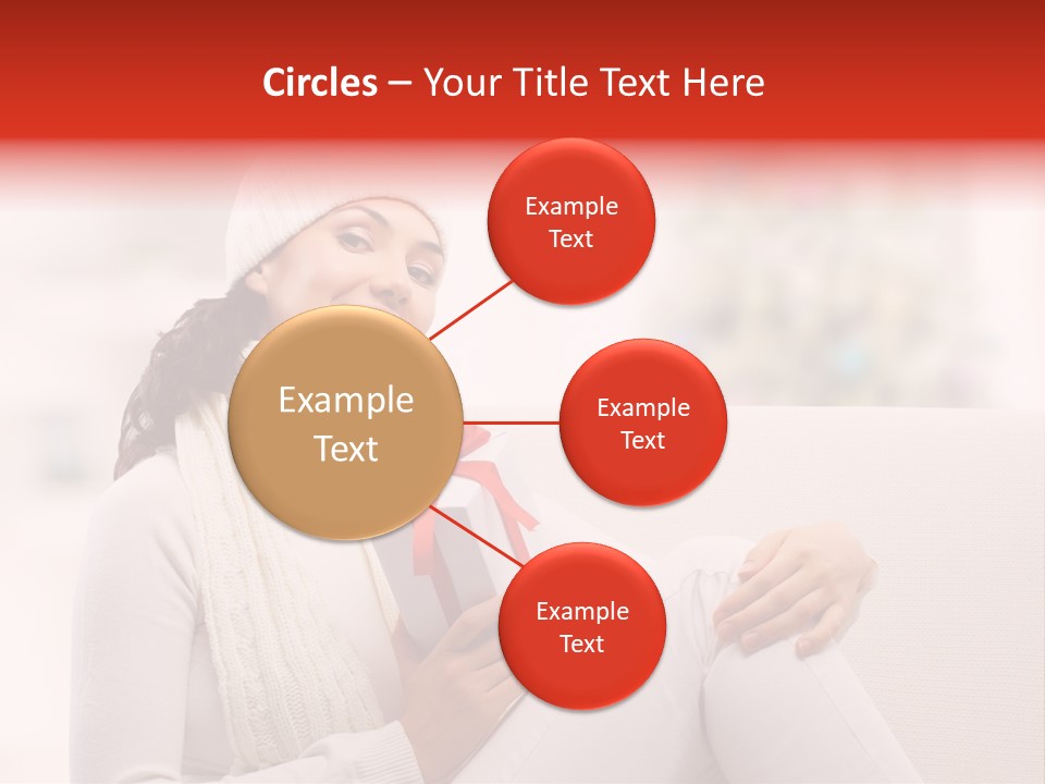 Gift Smile Caucasian PowerPoint Template