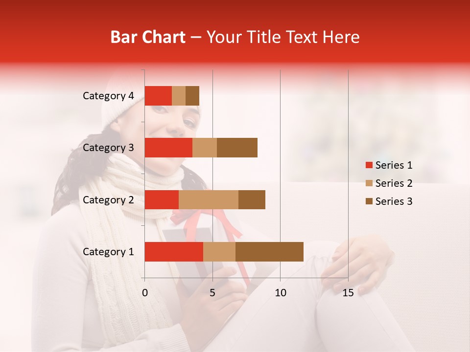 Gift Smile Caucasian PowerPoint Template