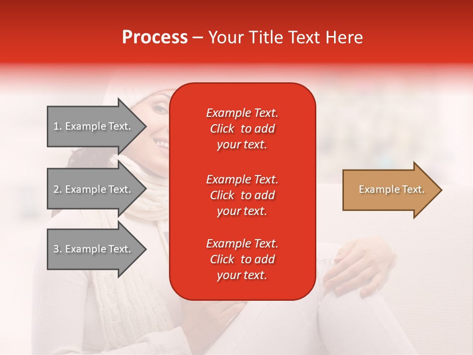 Gift Smile Caucasian PowerPoint Template