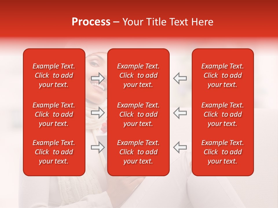Gift Smile Caucasian PowerPoint Template