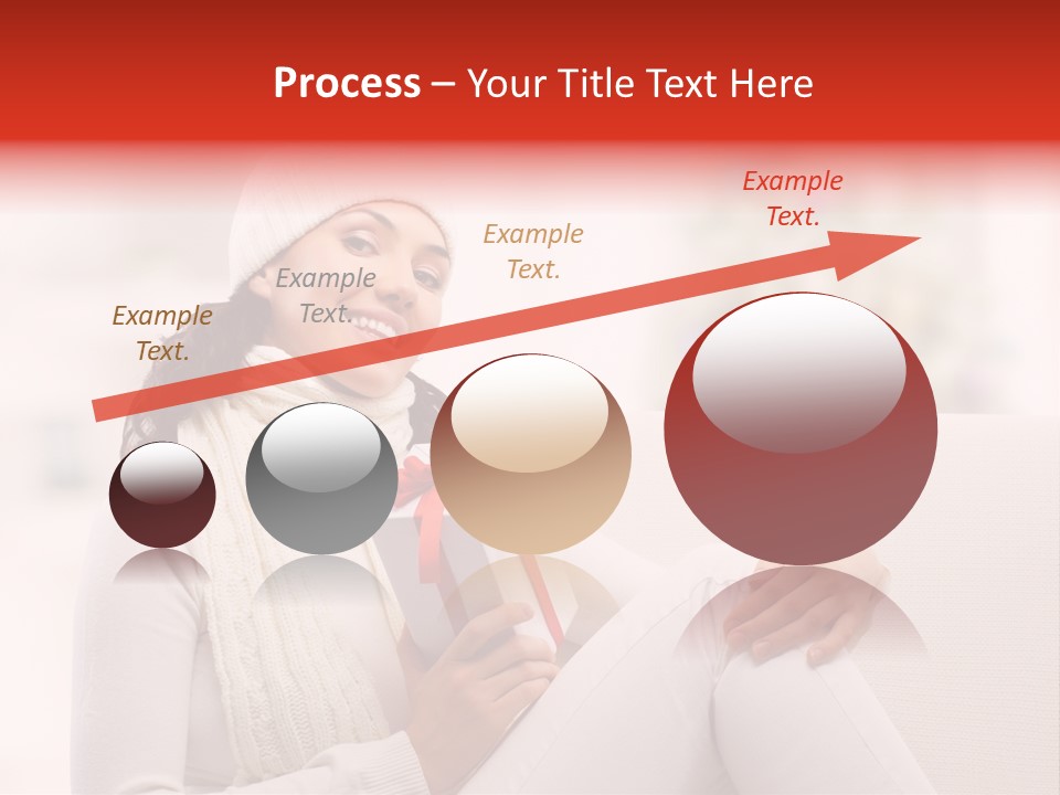 Gift Smile Caucasian PowerPoint Template