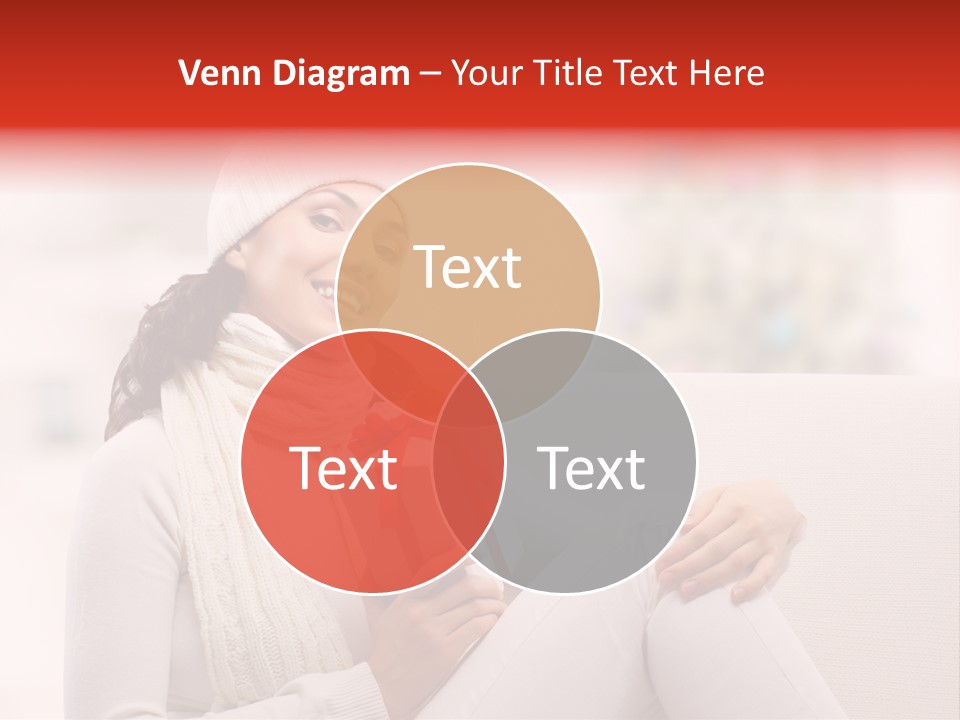Gift Smile Caucasian PowerPoint Template
