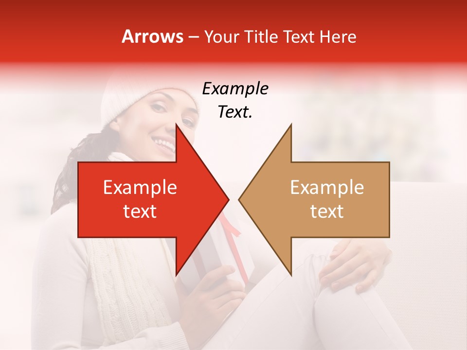 Gift Smile Caucasian PowerPoint Template