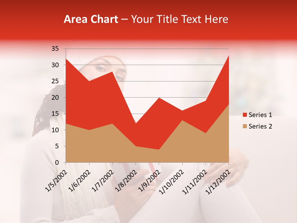 Gift Smile Caucasian PowerPoint Template