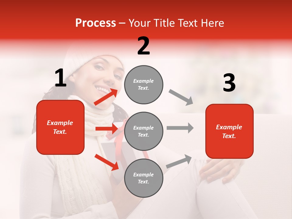 Gift Smile Caucasian PowerPoint Template