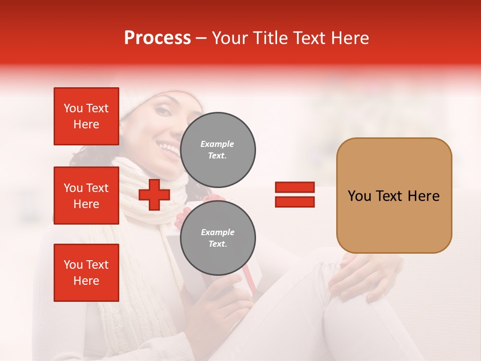 Gift Smile Caucasian PowerPoint Template