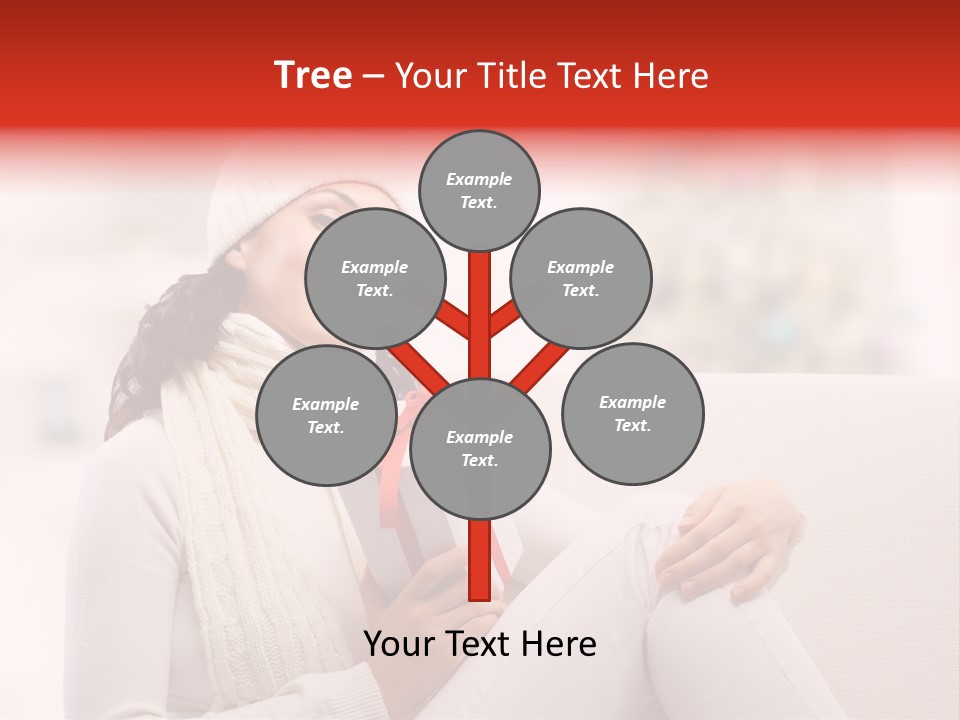 Gift Smile Caucasian PowerPoint Template