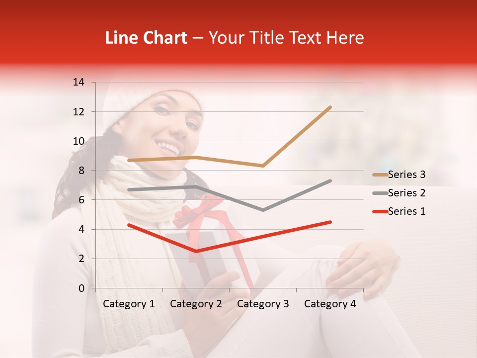 Gift Smile Caucasian PowerPoint Template