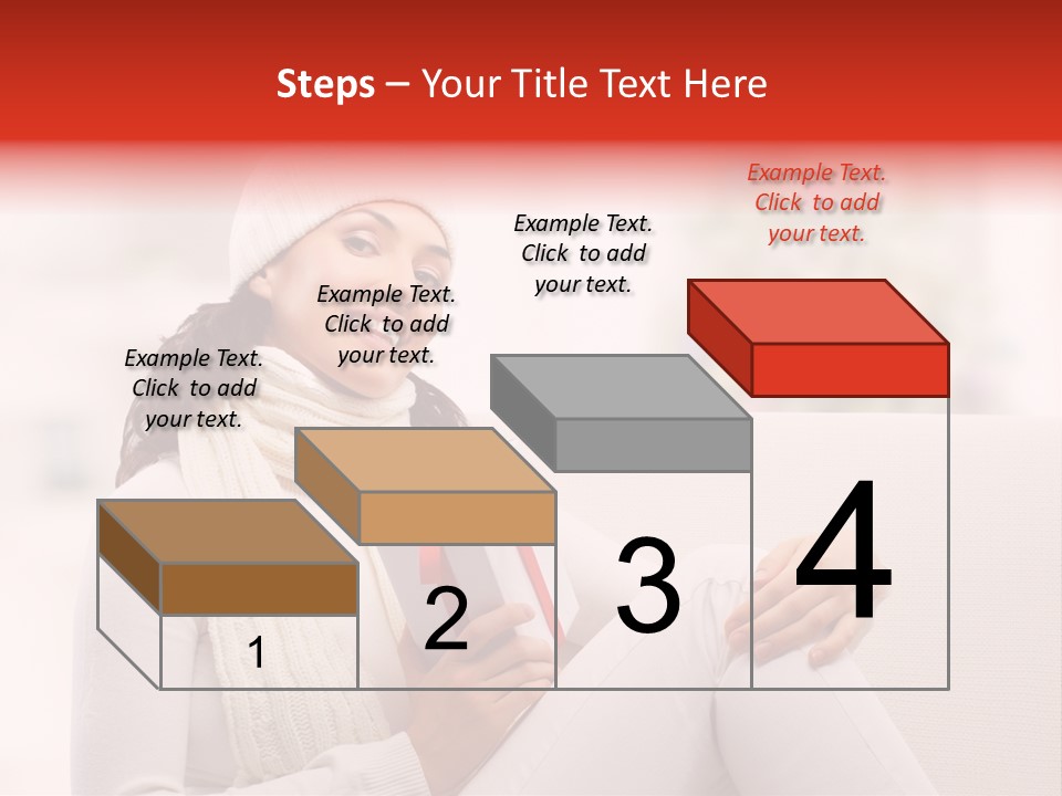 Gift Smile Caucasian PowerPoint Template