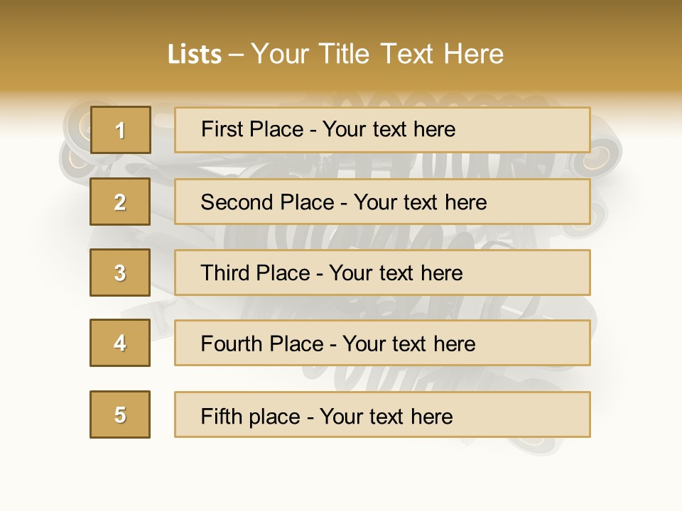 Automobile Part Suspension PowerPoint Template