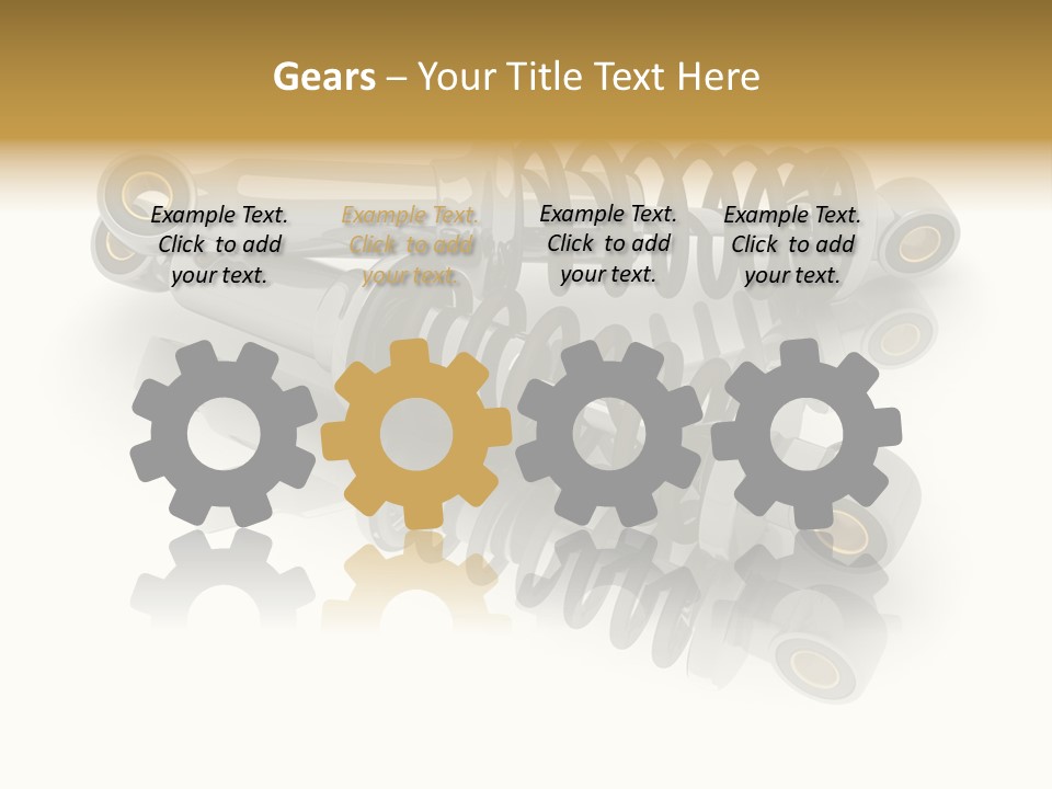 Automobile Part Suspension PowerPoint Template