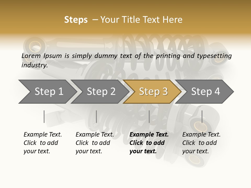 Automobile Part Suspension PowerPoint Template