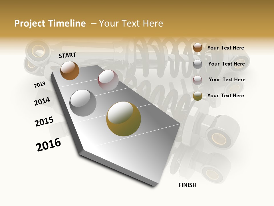 Automobile Part Suspension PowerPoint Template