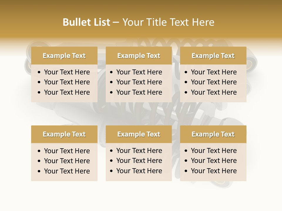 Automobile Part Suspension PowerPoint Template