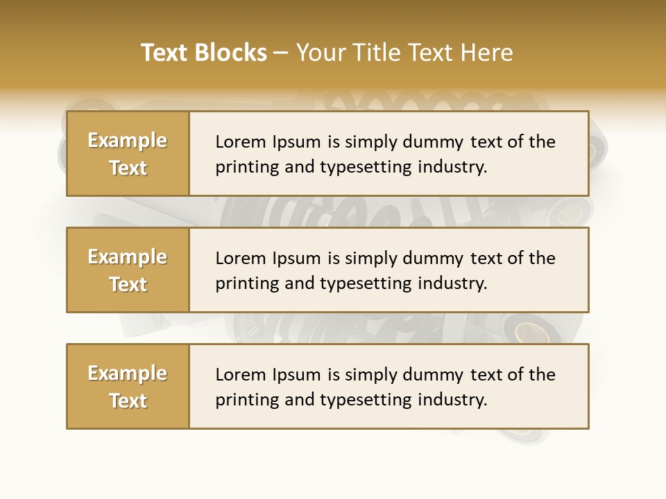 Automobile Part Suspension PowerPoint Template