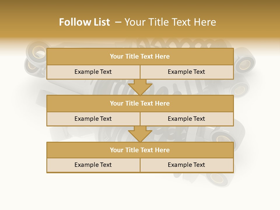 Automobile Part Suspension PowerPoint Template