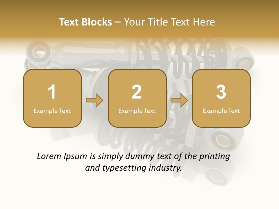 Automobile Part Suspension PowerPoint Template