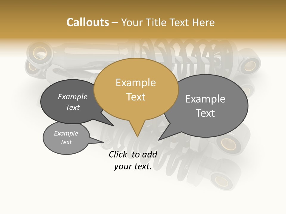 Automobile Part Suspension PowerPoint Template