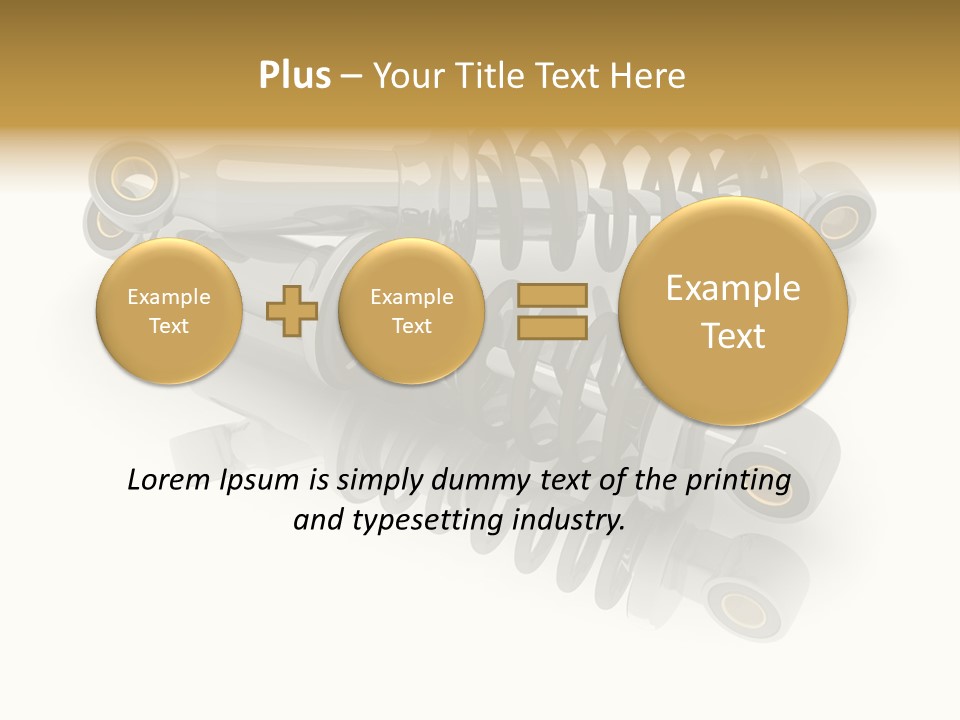 Automobile Part Suspension PowerPoint Template