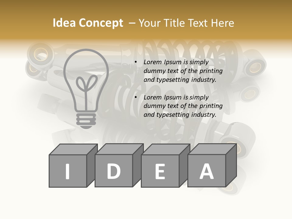 Automobile Part Suspension PowerPoint Template