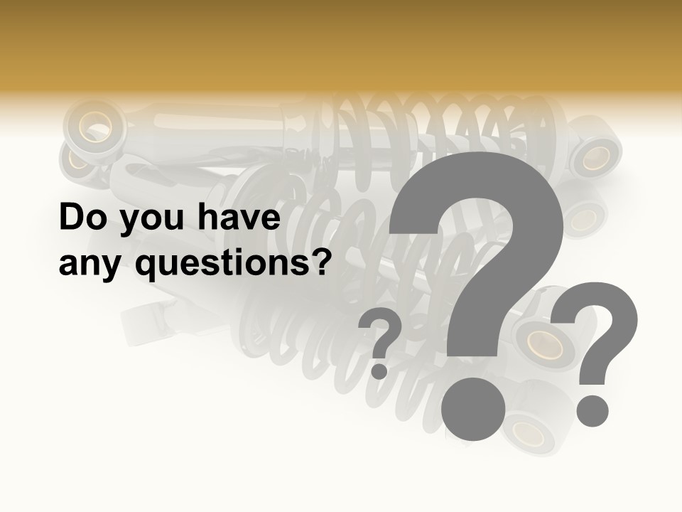 Automobile Part Suspension PowerPoint Template