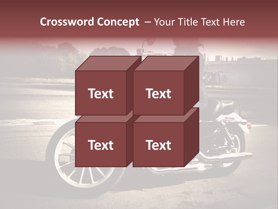 Caucasian Freedom Brown PowerPoint Template