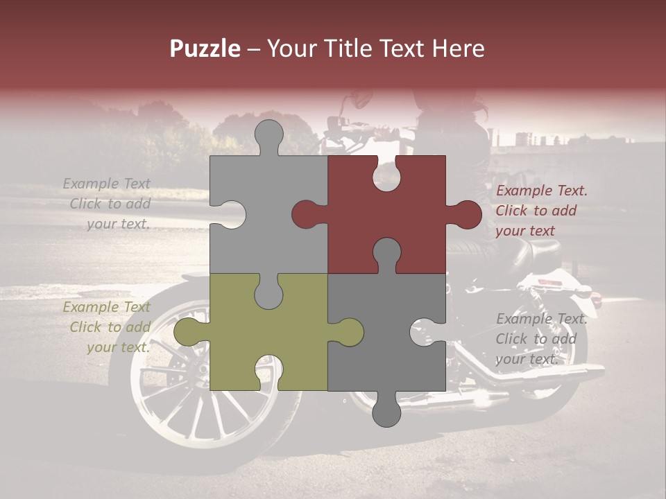 Caucasian Freedom Brown PowerPoint Template